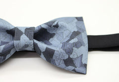 Blue Geometric Bow Tie - Bowties - 2