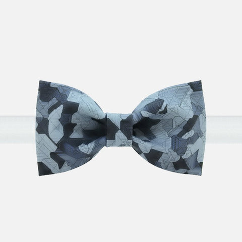 Blue Geometric Bow Tie - Bowties - 1