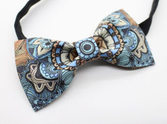 Blue Paisley Bow Tie - Bowties - 2