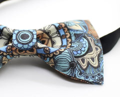 Blue Paisley Bow Tie - Bowties - 3