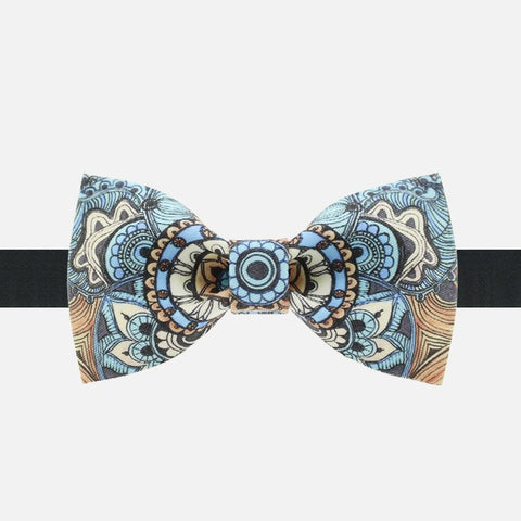 Blue Paisley Bow Tie - Bowties - 1