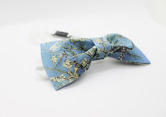 Iris on Blue Bow Tie - Bowties - 3