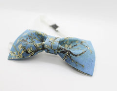 Iris on Blue Bow Tie - Bowties - 4