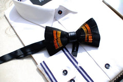 Black Feather Bowtie - Bowties - 3