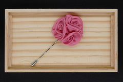 Satin Lapel Pin Bright Pink - Bowties - 3