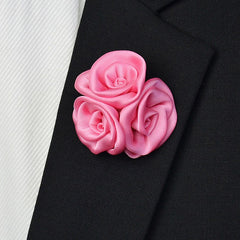 Satin Lapel Pin Bright Pink - Bowties - 1