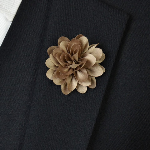 Champaign Flower Lapel Pin - Bowties - 1