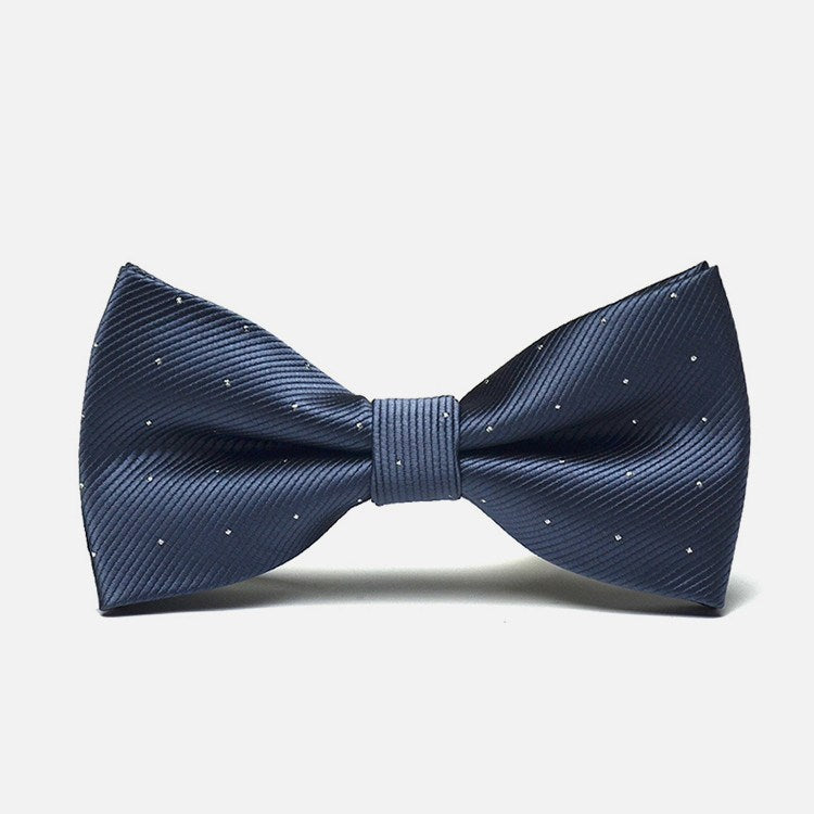 Gray Polka Formal Bow Tie - Bowties