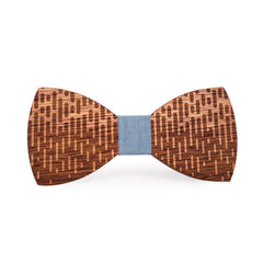 Dripping Wooden Bow Tie