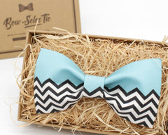 Edgy Blue Bow Tie