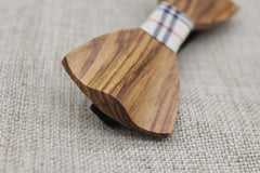 Elegant Slim Wooden Bow Tie - Bowties - 3