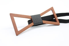 Fantasy Hollow Wooden Bow Tie