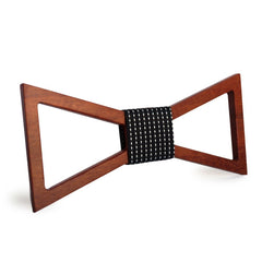 Fantasy Hollow Wooden Bow Tie