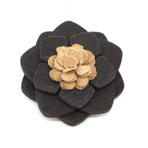 Golden Wooden Lapel Pin