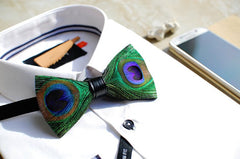Peacock Feather Bow Tie - Bowties - 3