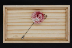 Rose Pink Lapel Flower - Bowties - 3