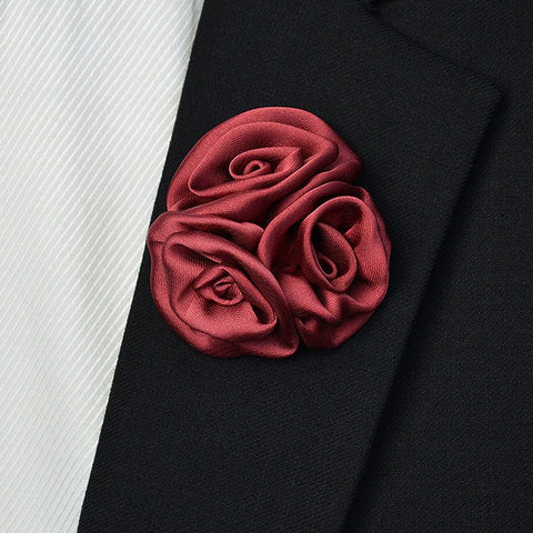 Satin Lapel Pin Ruby - Bowties - 1