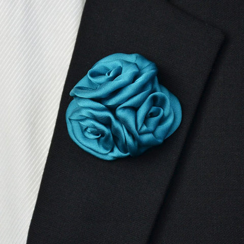 Satin Lapel Pin Silky Blue - Bowties - 1