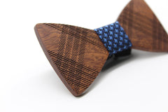 Striped Beauty Wooden Bow Tie