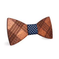 Striped Beauty Wooden Bow Tie