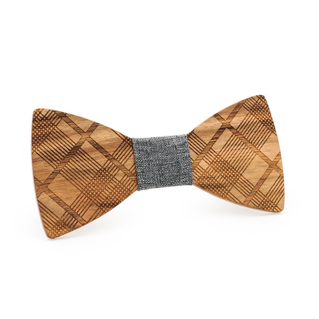 Stripes Galore Wooden Bow Tie