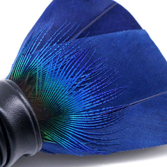 Thin Blue Feather Bowtie
