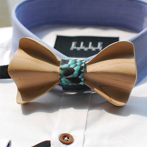 Classic Wooden Bow Tie - Bowties - 1