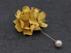 Classy Yellow Lapel Flower - Bowties - 3