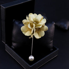 Classy Yellow Lapel Flower - Bowties - 1