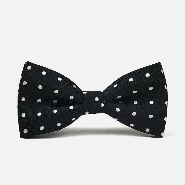 Black & White Polka Dot Bowtie - Bowties