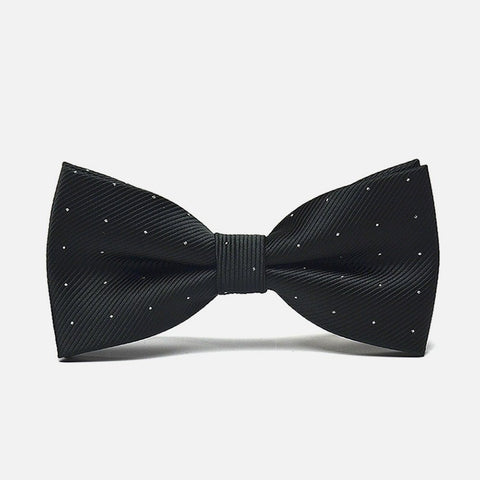 Black Polka Formal Bow Tie - Bowties