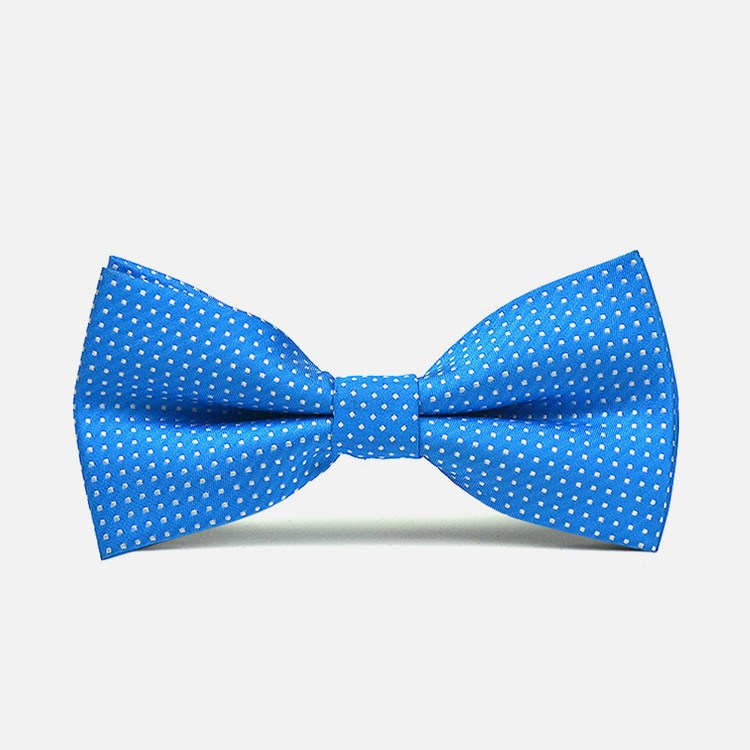 Blue Polka Dot Bow Tie - Bowties