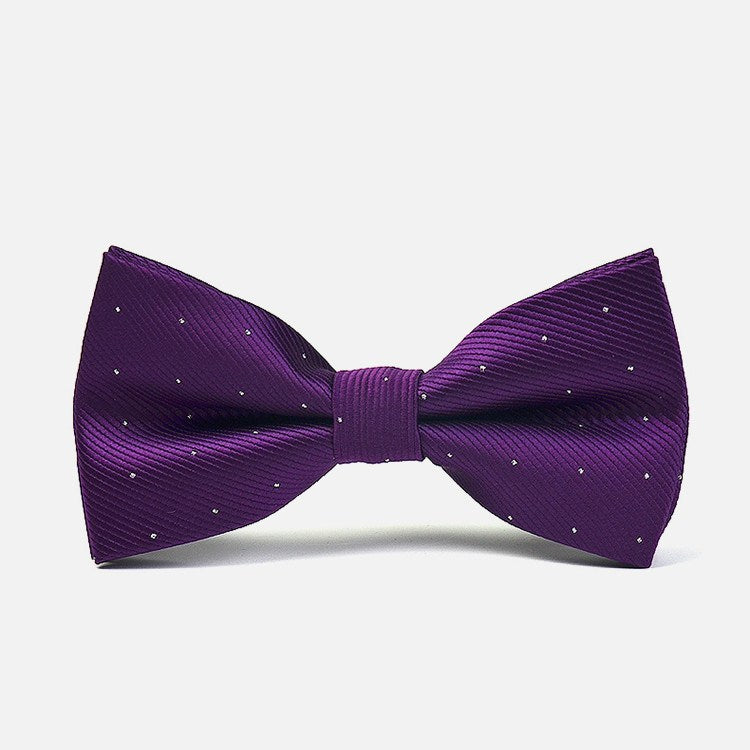 Dark Purple Polka Formal Bow Tie – Bow Ties for Men – Bow SelecTie