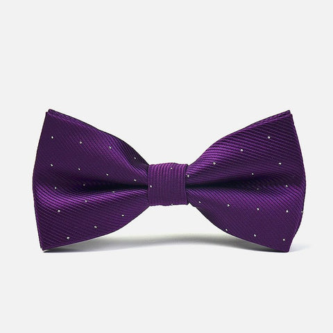 Dark Purple Polka Formal Bow Tie - Bowties