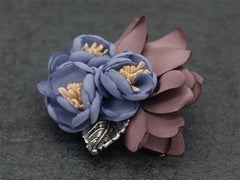 Blue Lapel Flower Clip - Bowties - 3