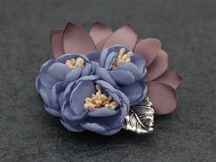 Blue Lapel Flower Clip - Bowties - 2