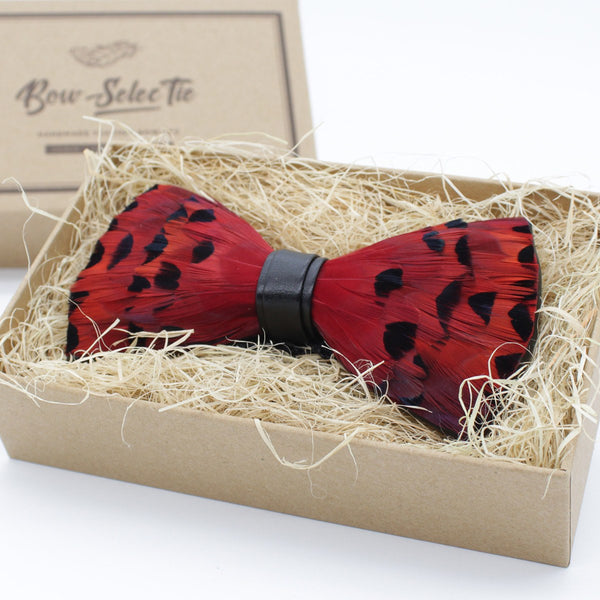 エムエメ Bow tie feather mini one piece BLK Black Tuxedo Feather Bow Tie – Bow Ties for Men – Bow SelecTie
