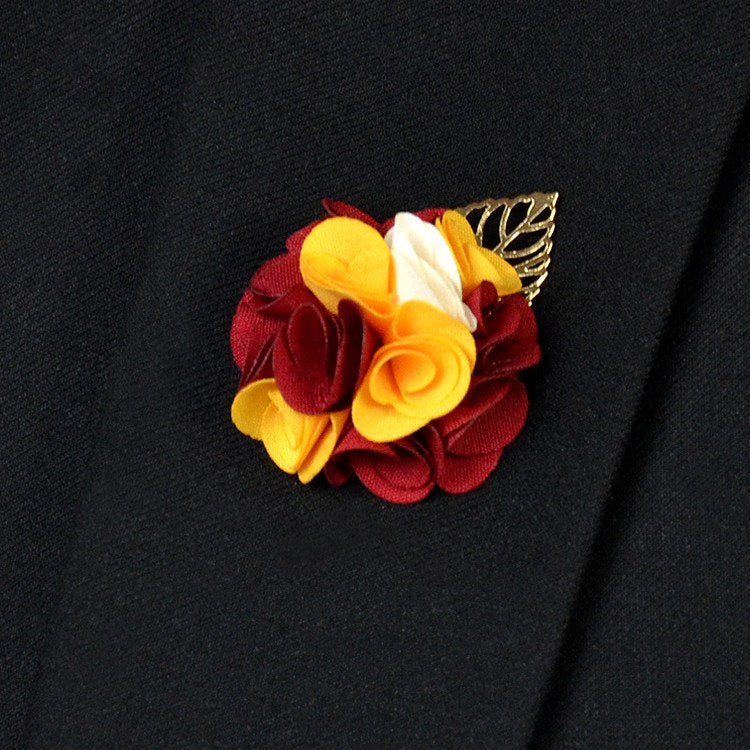 Red Yellow Lapel Flower - Bowties - 1