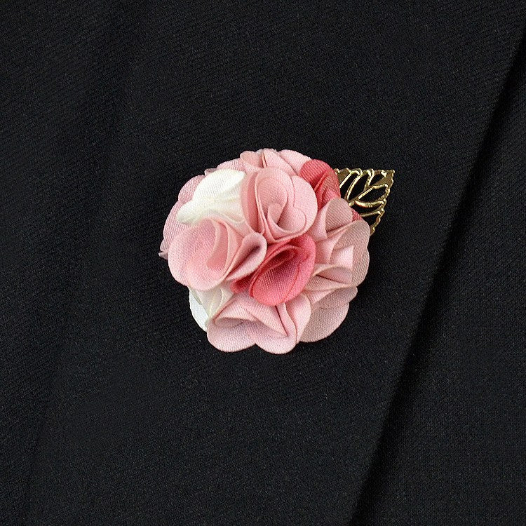 Rose Pink Lapel Flower - Bowties - 1