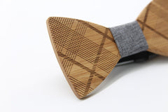 Stripes Galore Wooden Bow Tie
