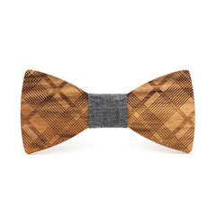 Stripes Galore Wooden Bow Tie