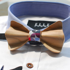 Colorful Wooden Bow Tie - Bowties - 1