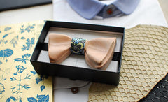 Double Wooden Bow Tie - Bowties - 2